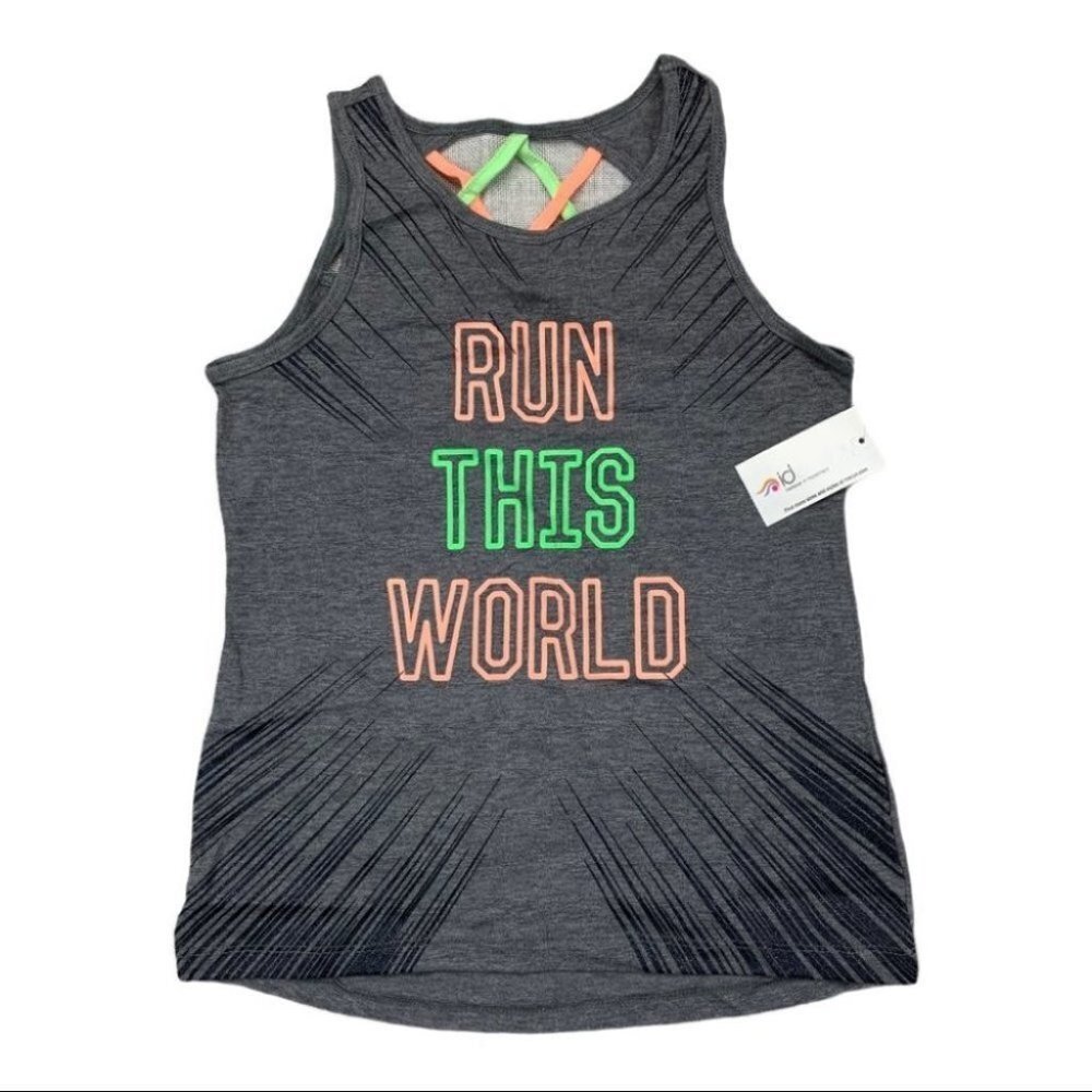 Ideology Girls Graphic-Print Strappy-Back Tank, M